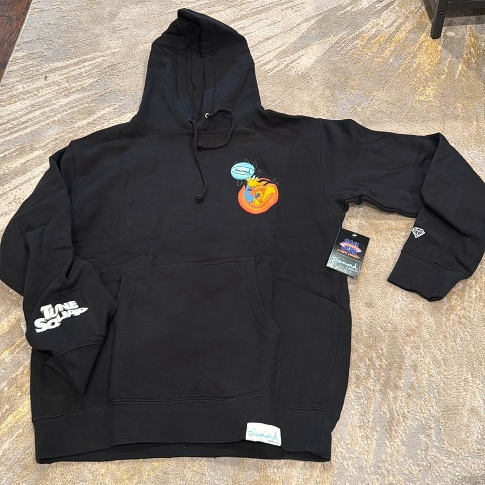 DIAMOND SUPPLY

FELPA DAFFY DUCK‎ HOODIE X SPACE JAM 2 BLACK size S new